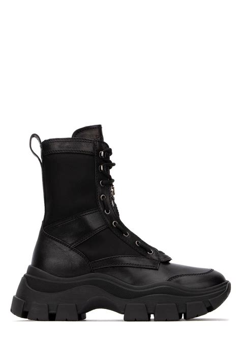 prada removable pouch combat boot|Prada chunky sole combat boots.